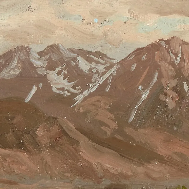 Paesaggio Del Montana Albert Bierstadt quadro stampa su tela