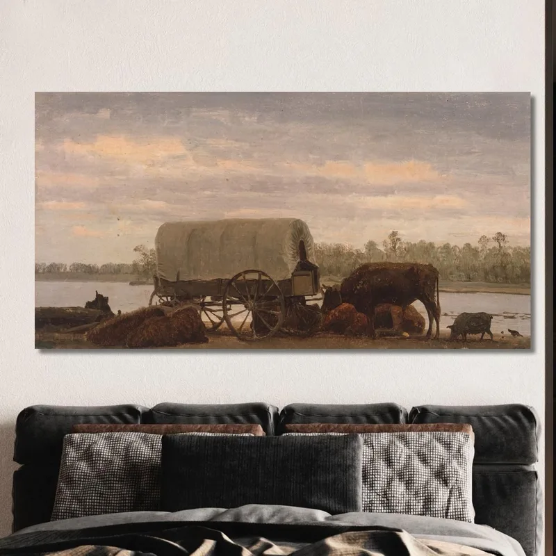 Mittagspause Auf Dem Platte Albert Bierstadt