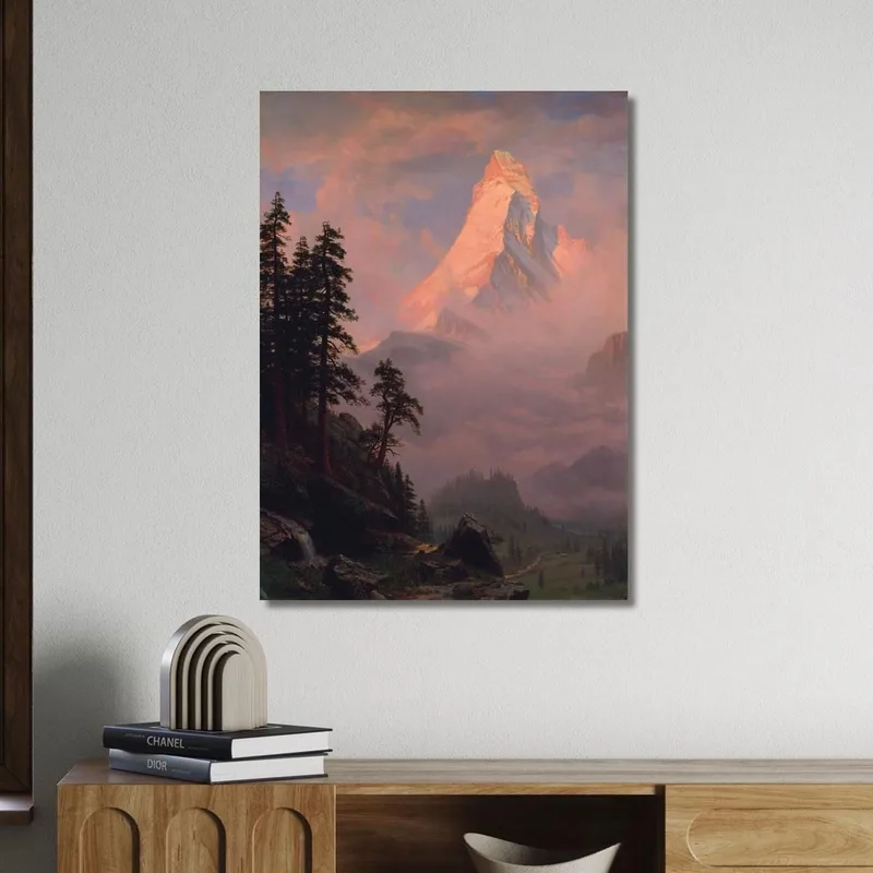 Lever De Soleil Sur Le Cervin Albert Bierstadt