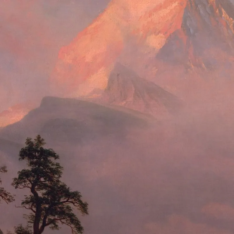 Lever De Soleil Sur Le Cervin Albert Bierstadt