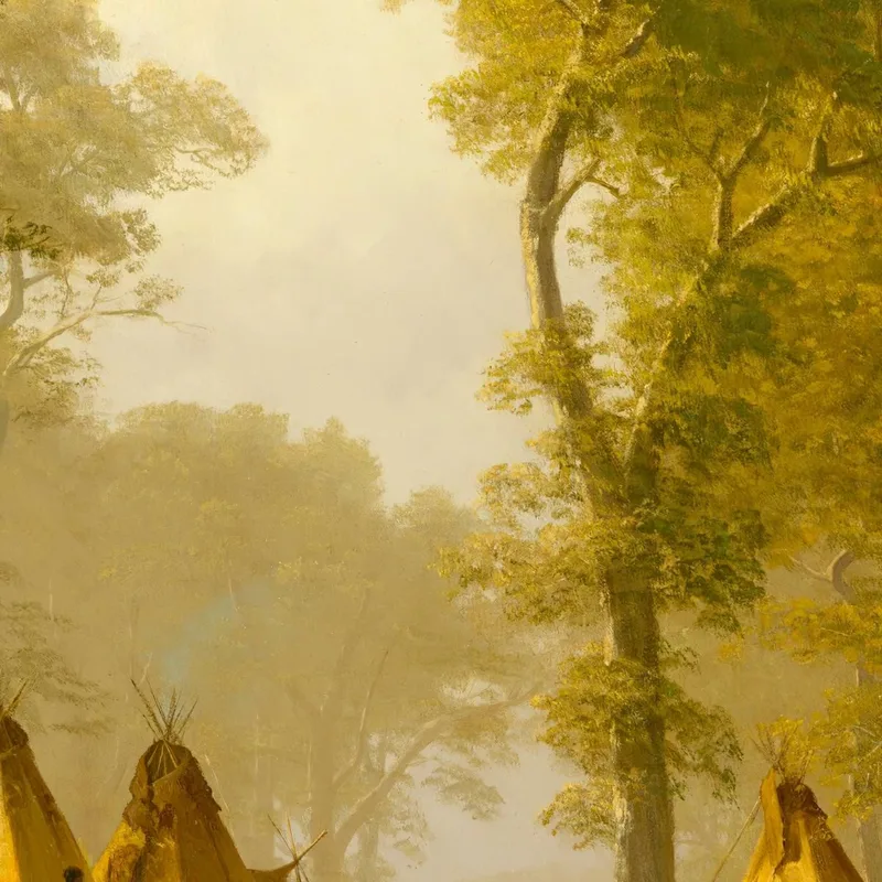 La Rivière Wolf Au Kansas Albert Bierstadt