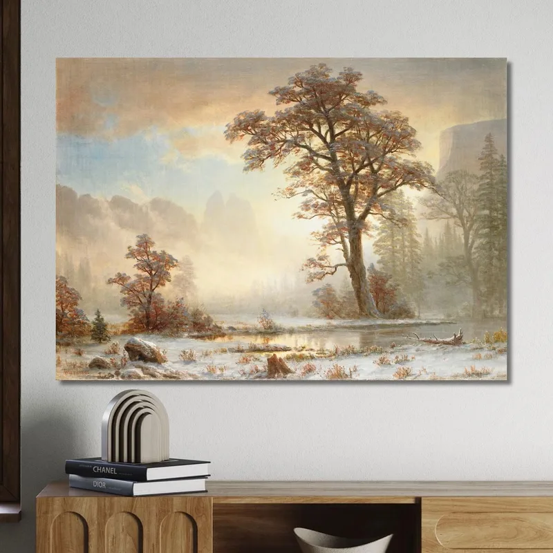 Valle Dello Yosemite: Prima Nevicata Dell'Anno Albert Bierstadt