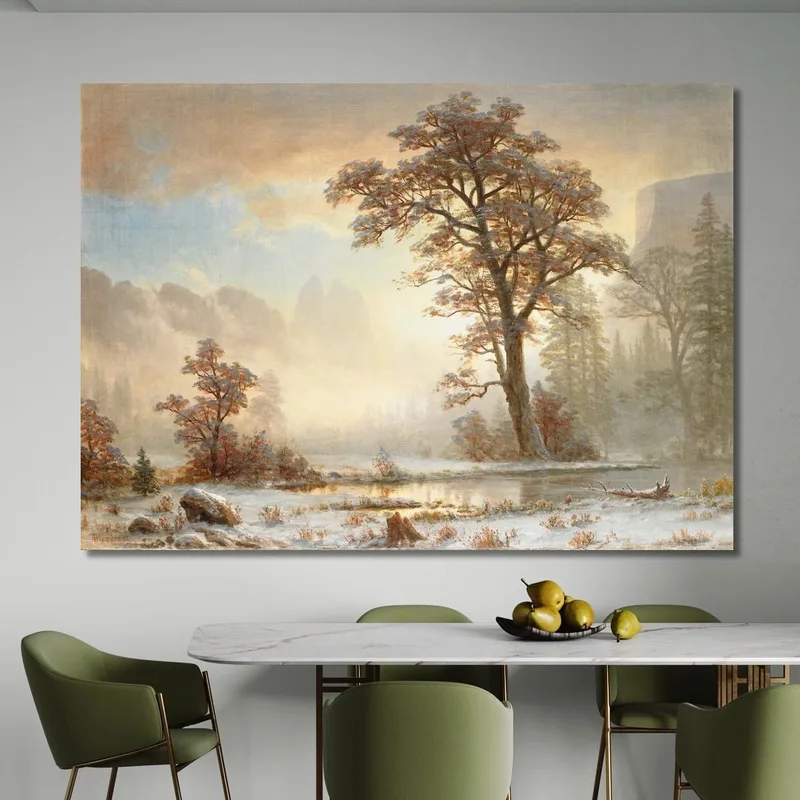 Valle Dello Yosemite: Prima Nevicata Dell'Anno Albert Bierstadt