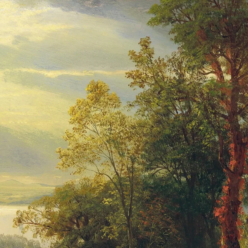 Vue Sur L'Hudson Albert Bierstadt