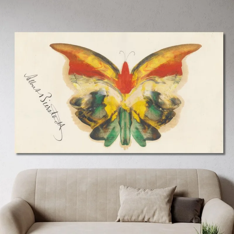  Papillon Jaune Albert Bierstadt