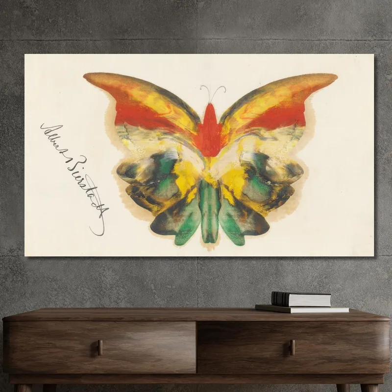  Papillon Jaune Albert Bierstadt