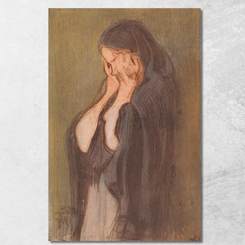 Donna Che Piange Magnus Enckell quadro stampa su tela