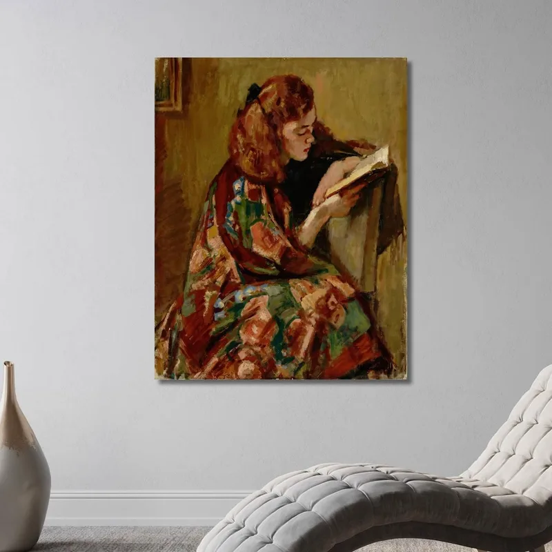 Ragazza Che Legge Magnus Enckell