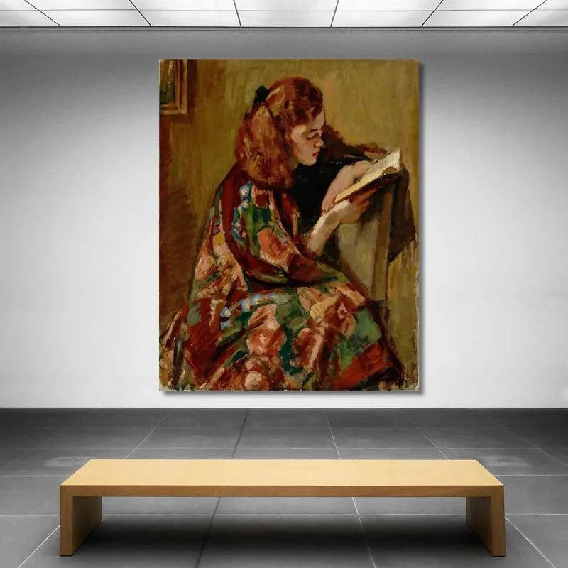 Ragazza Che Legge Magnus Enckell