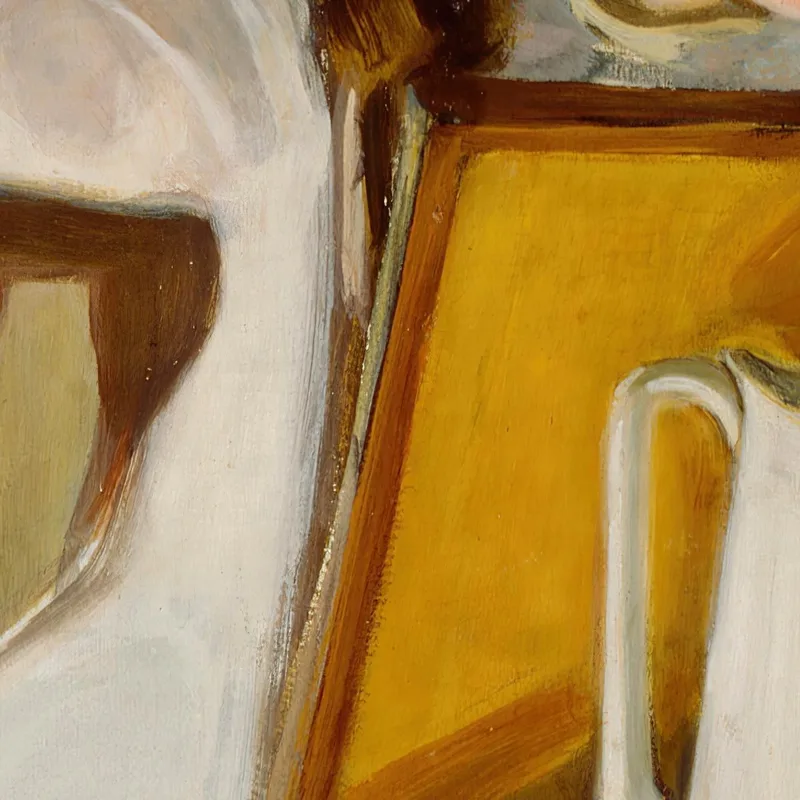 Mädchen Glättet Ihr Haar Magnus Enckell