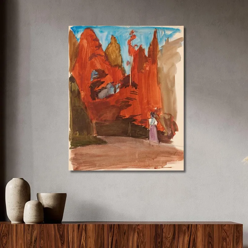 Landscape With A Woman Magnus Enckell