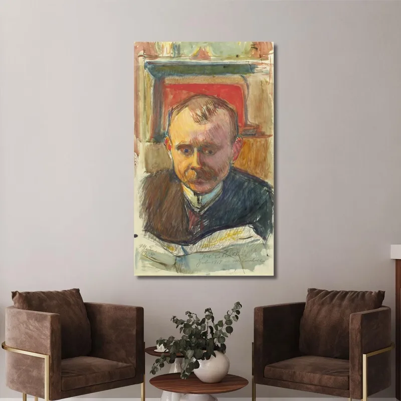 Ritratto Di Edvard Richter Magnus Enckell