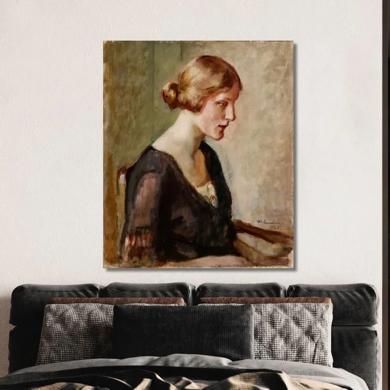 Porträt Von Fräulein Barbara Lagerborg Magnus Enckell