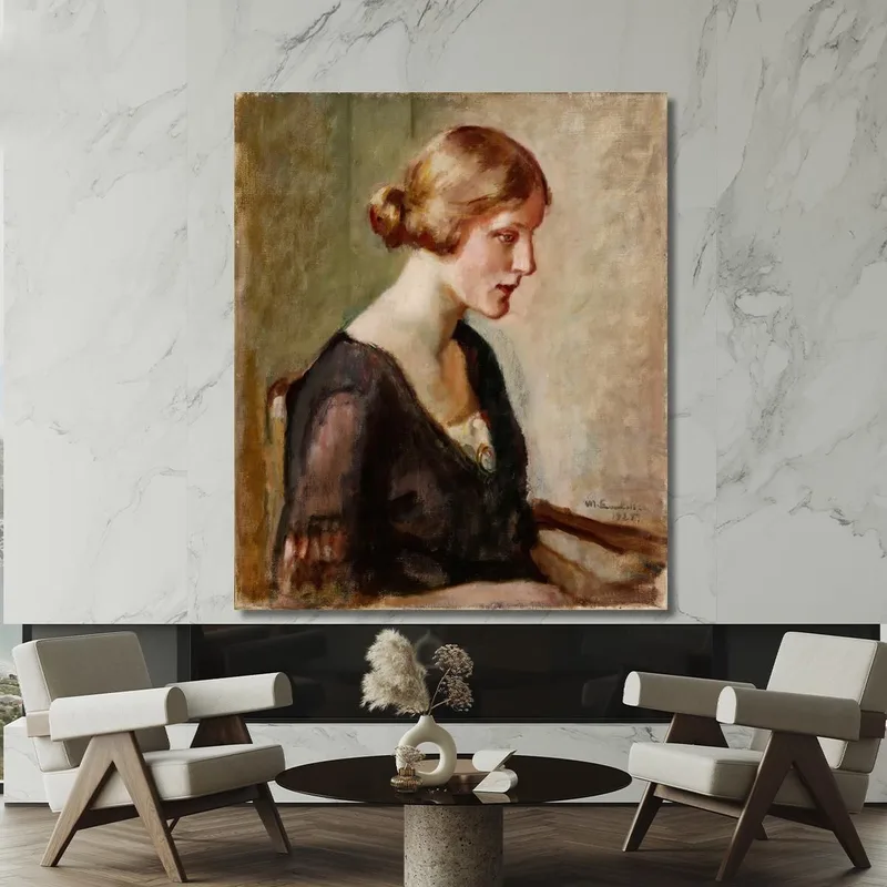 Porträt Von Fräulein Barbara Lagerborg Magnus Enckell