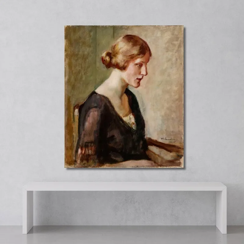 Porträt Von Fräulein Barbara Lagerborg Magnus Enckell