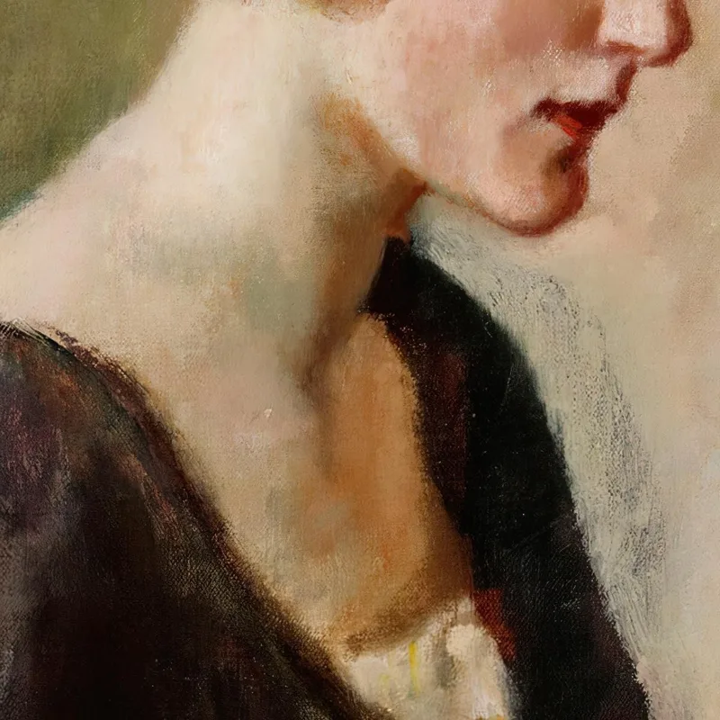 Porträt Von Fräulein Barbara Lagerborg Magnus Enckell