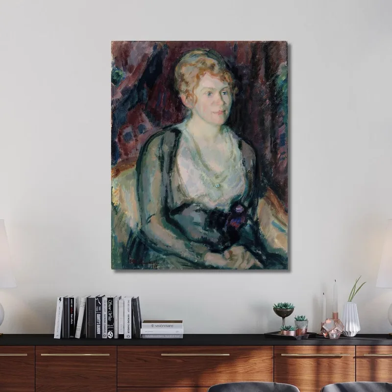 Porträt Von Frau Agda Vilén Magnus Enckell