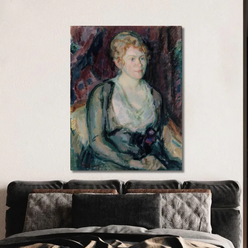 Porträt Von Frau Agda Vilén Magnus Enckell