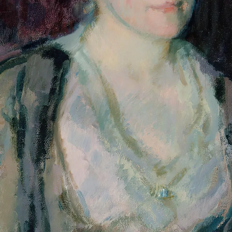 Porträt Von Frau Agda Vilén Magnus Enckell