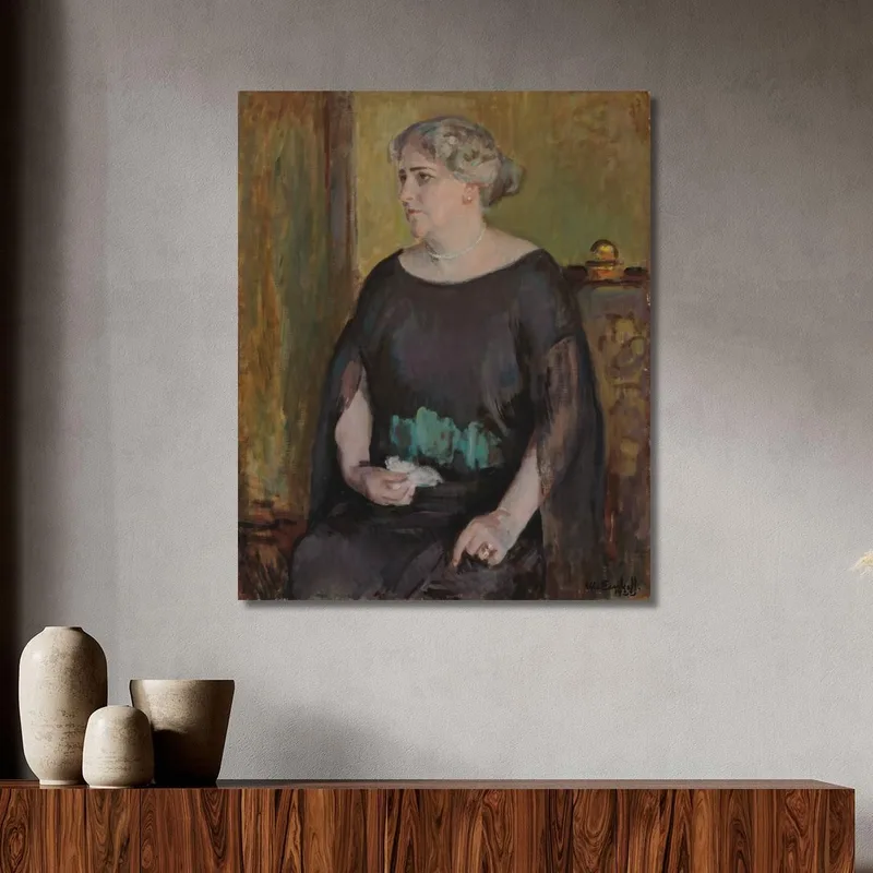 Portrait Of Mrs. Lydia Keirkner Magnus Enckell