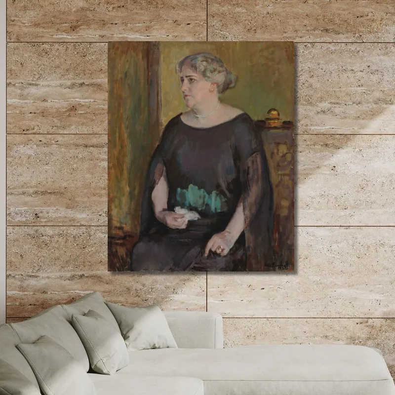 Portrait Of Mrs. Lydia Keirkner Magnus Enckell