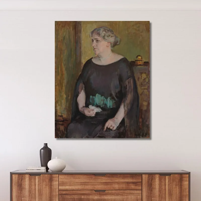 Portrait Of Mrs. Lydia Keirkner Magnus Enckell