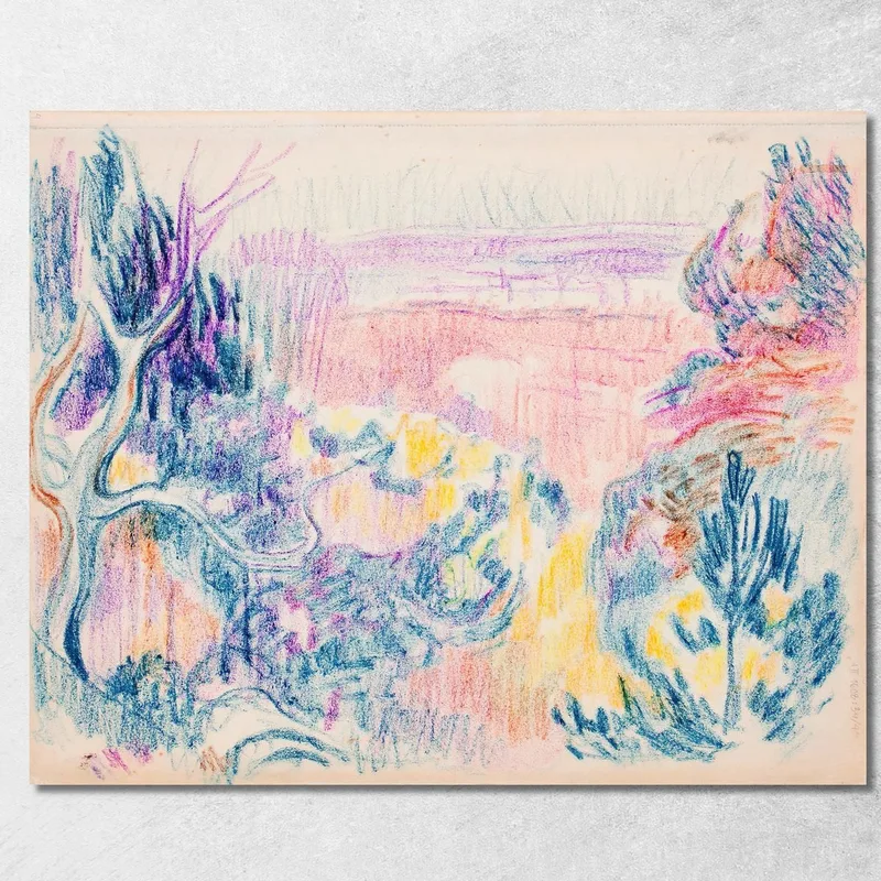 Paesaggio Della Spiaggia Magnus Enckell quadro stampa su tela