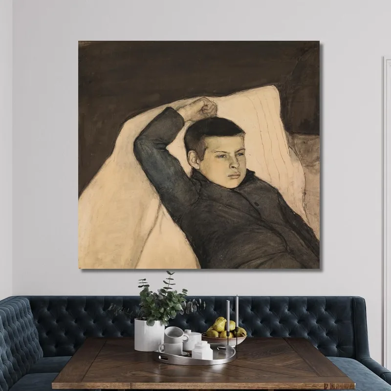 Garçon Couché Magnus Enckell