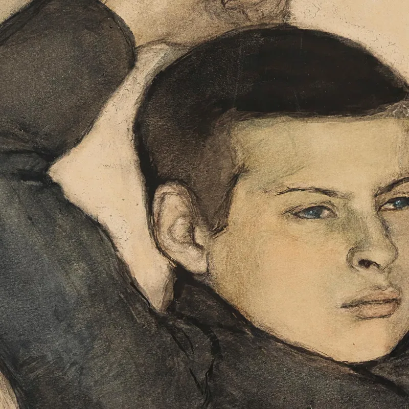 Garçon Couché Magnus Enckell