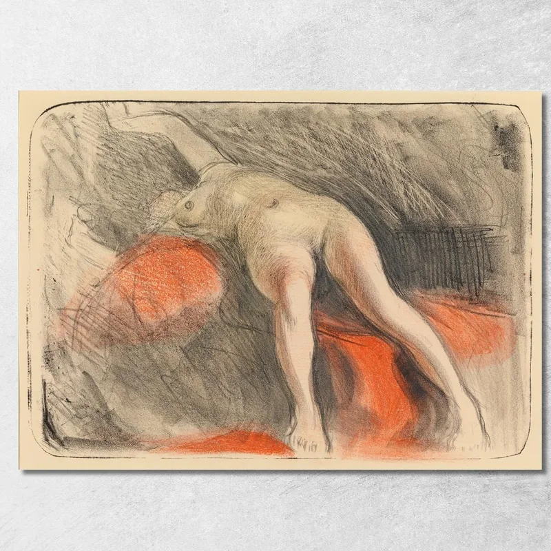 Nudo Sdraiato Magnus Enckell quadro stampa su tela