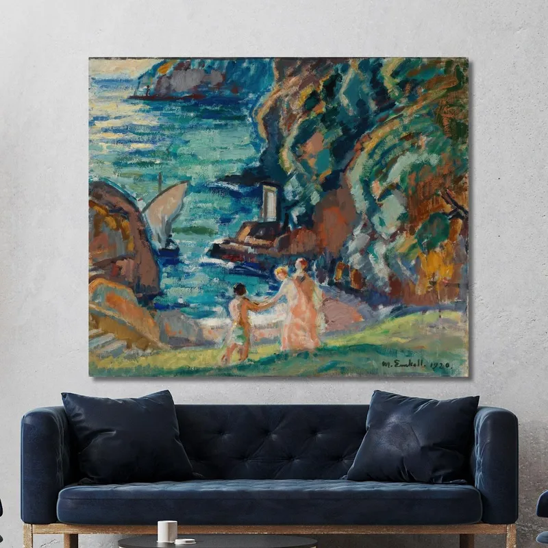 Rocky Shore In The Sun Porto Fino Magnus Enckell