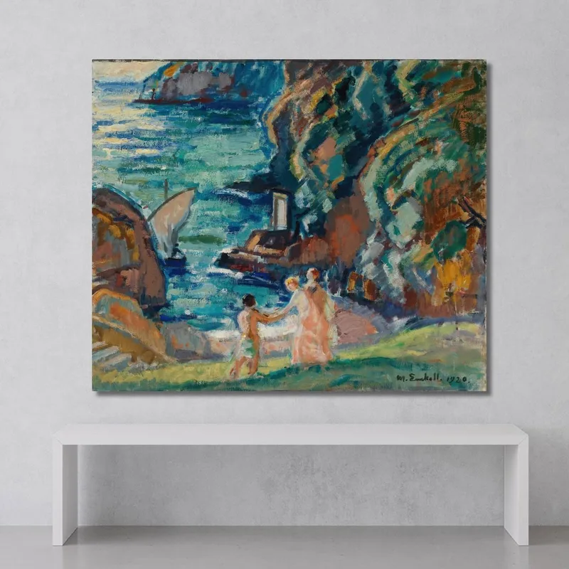 Rocky Shore In The Sun Porto Fino Magnus Enckell