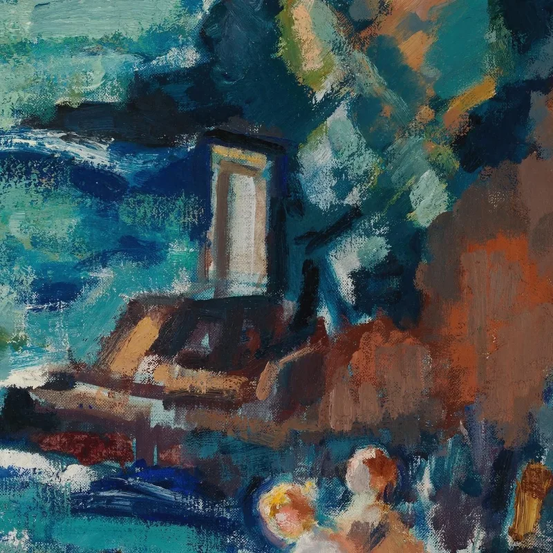 Rocky Shore In The Sun Porto Fino Magnus Enckell