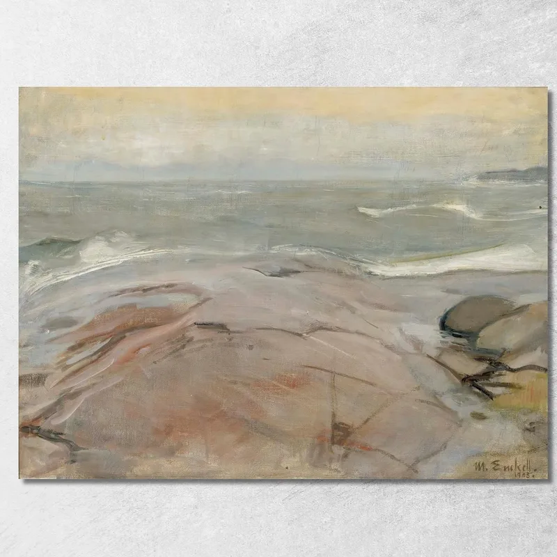 Paesaggio Balneare Dall'Isola Di Suursaari Magnus Enckell quadro stampa su tela