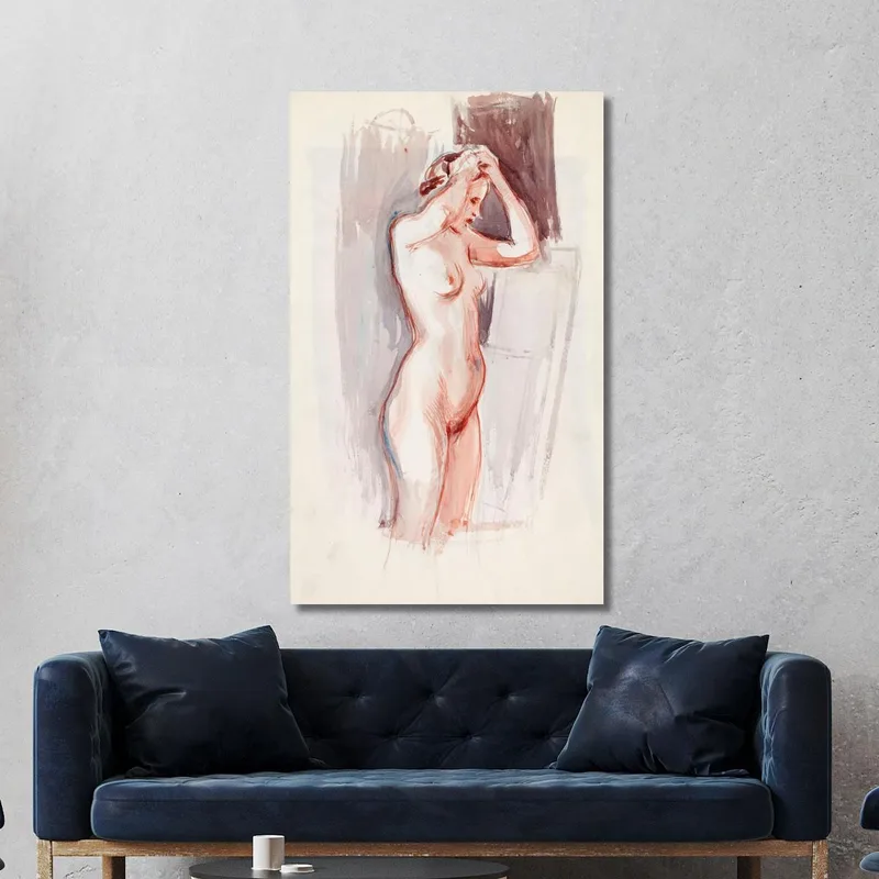 Standing Nude Model Sketch Magnus Enckell