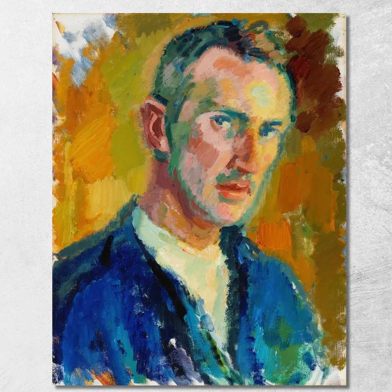 Autoritratto Magnus Enckell quadro stampa su tela