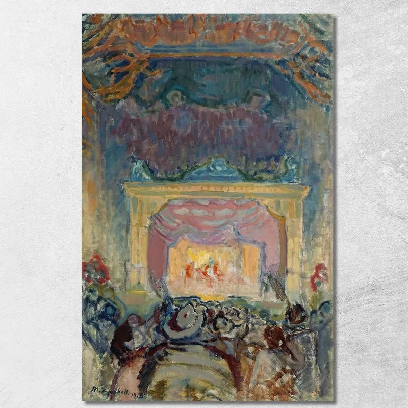 Il Teatro Di Varietà A Parigi Magnus Enckell quadro stampa su tela
