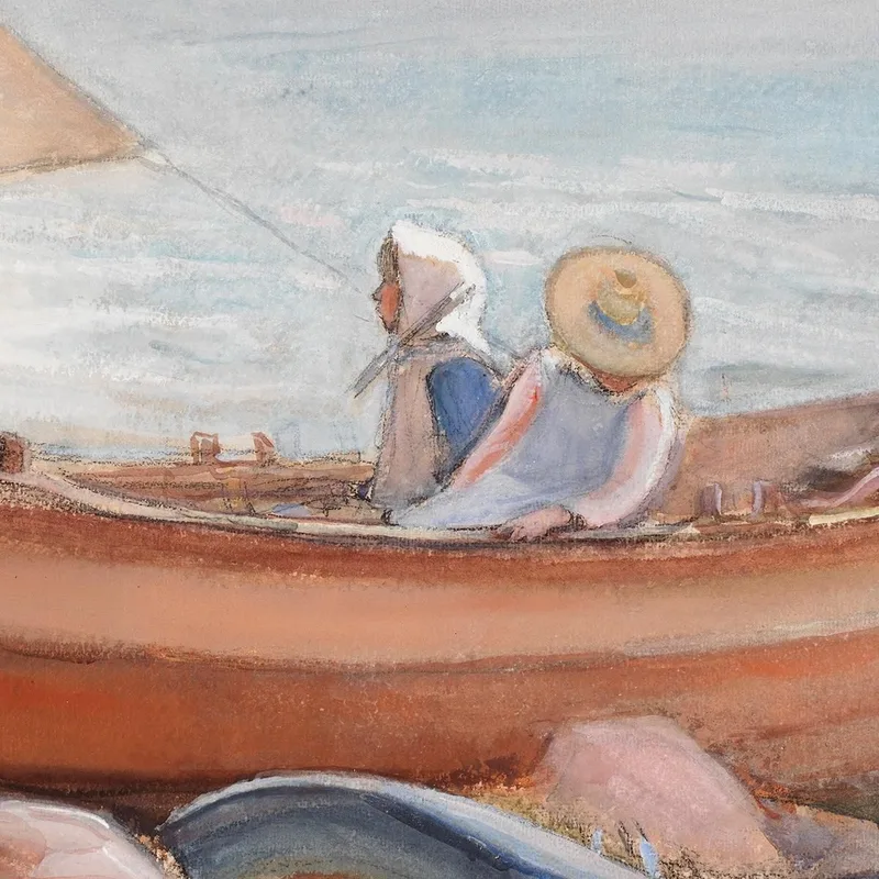 Boats On The Beach Magnus Enckell