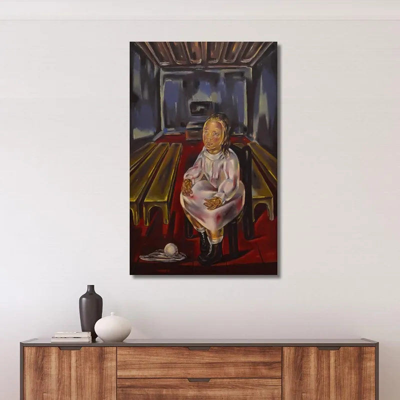 Fillette Assise Dans La Salle Aux Bancs María Blanchard