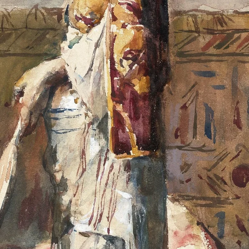 Une Femme Marocaine En Tenue Traditionnelle Mariano Fortuny Marsal