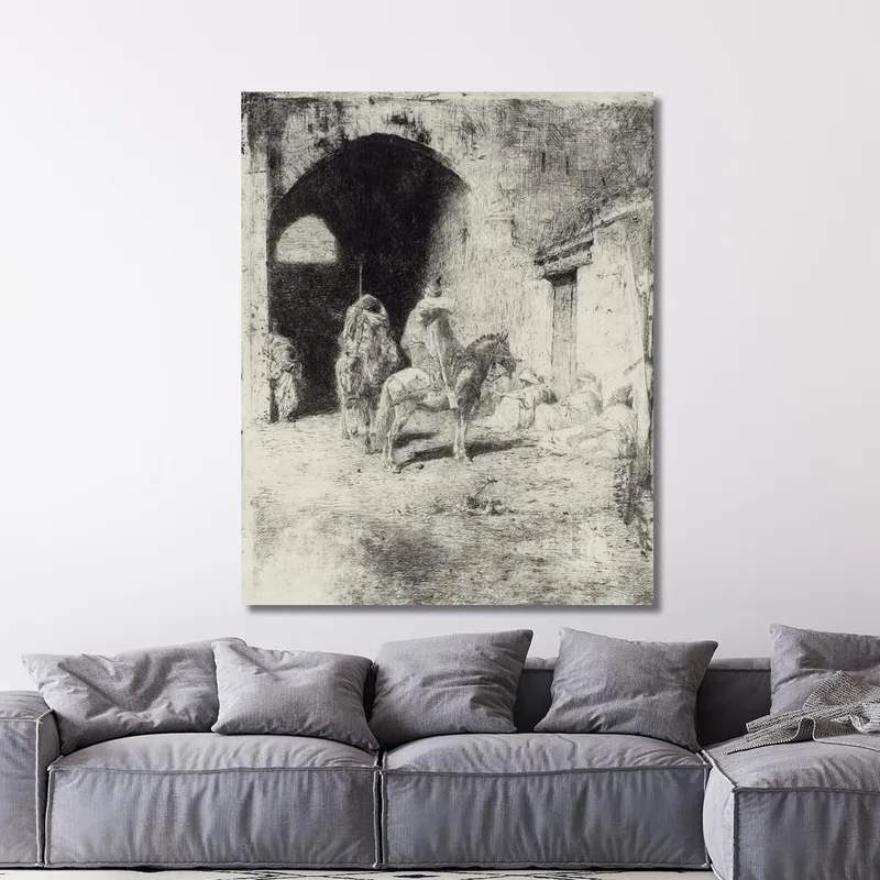 Garde De La Casbah À Tétouan Mariano Fortuny Marsal