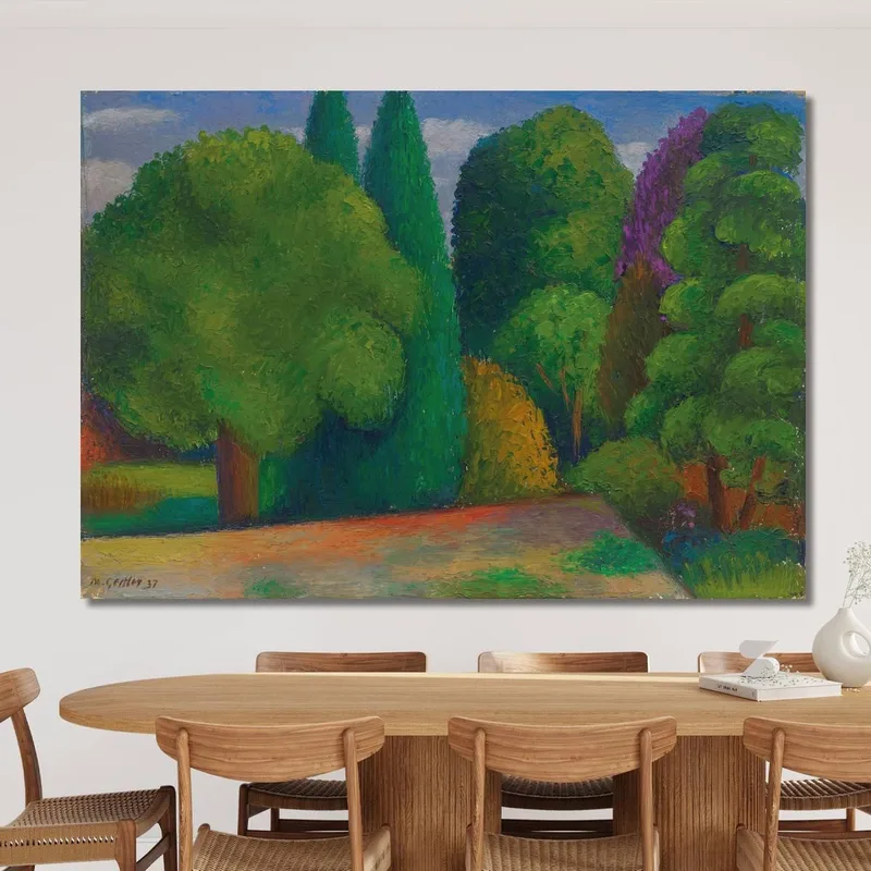 Paesaggio Fila Di Alberi Mark Gertler