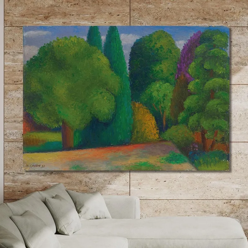 Paesaggio Fila Di Alberi Mark Gertler