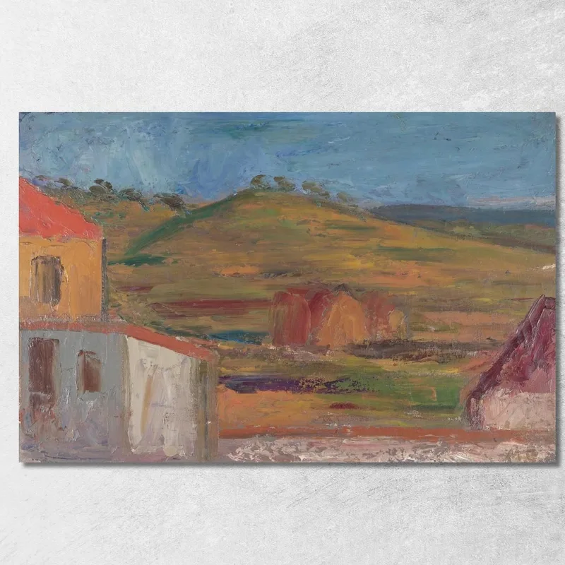 Landschaft Mark Gertler drucken auf leinwand