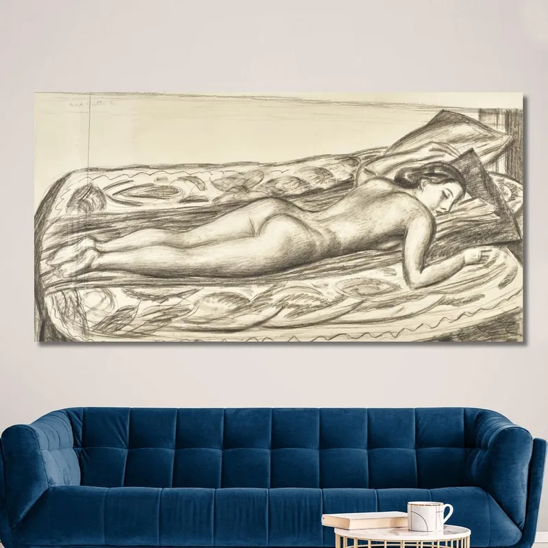 Desnuda Acostada En Una Cama Mark Gertler