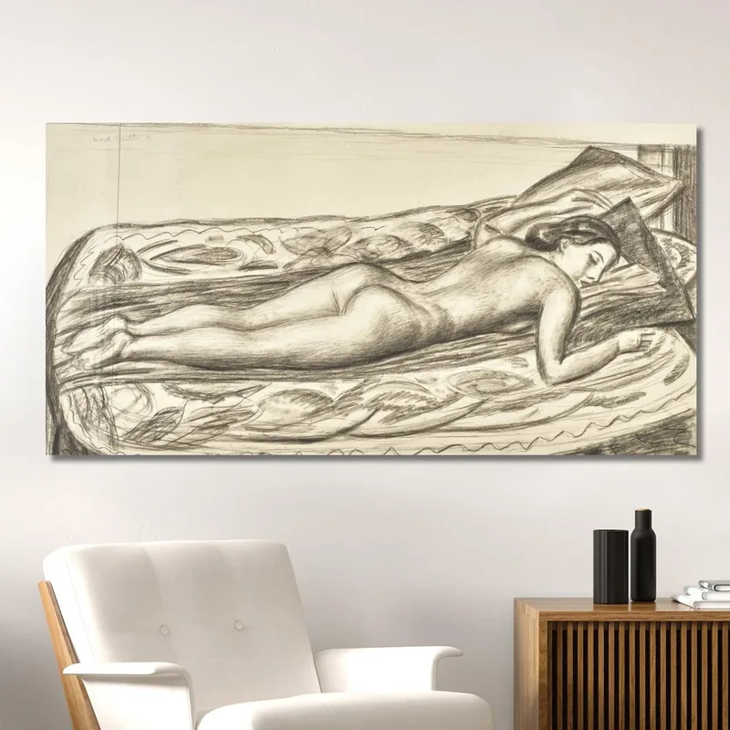 Desnuda Acostada En Una Cama Mark Gertler