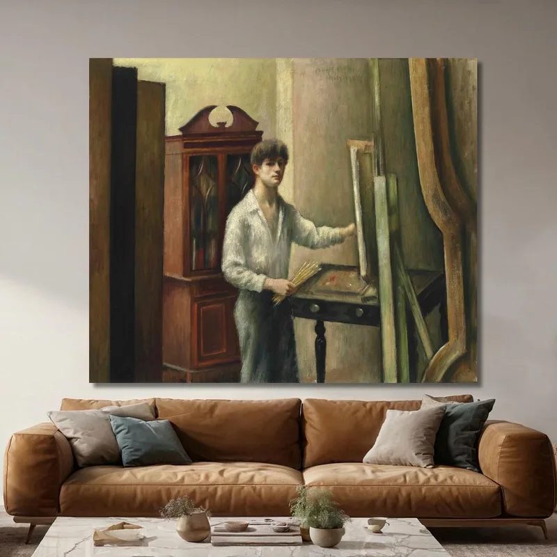 Der Künstler In Seinem Atelier Mark Gertler
