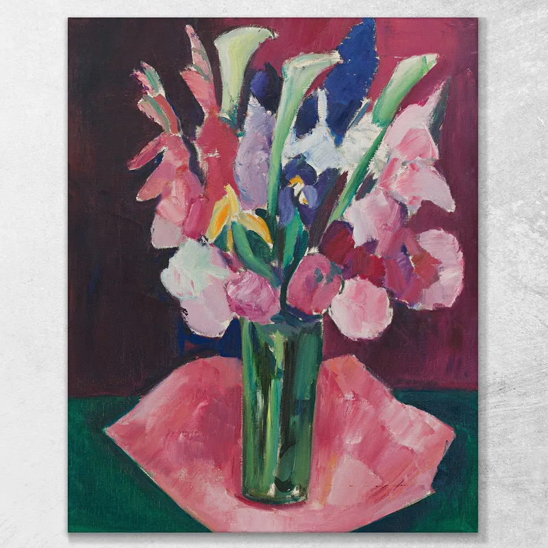 Flowers In A Vase Marsden Hartley