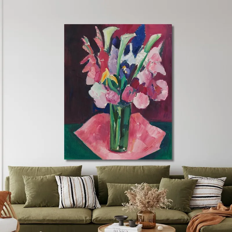 Flowers In A Vase Marsden Hartley