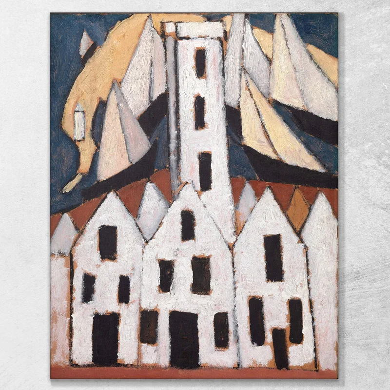 Movement No. 5 Provincetown Houses Marsden Hartley